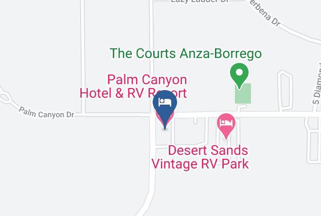 Palm Canyon Hotel & Rv Resort Map