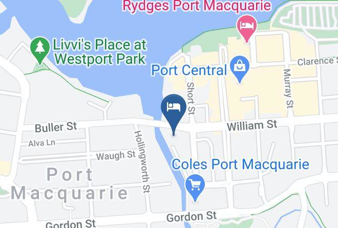 Port Macquarie Hastings - Palm Court Motor Inn Maps
