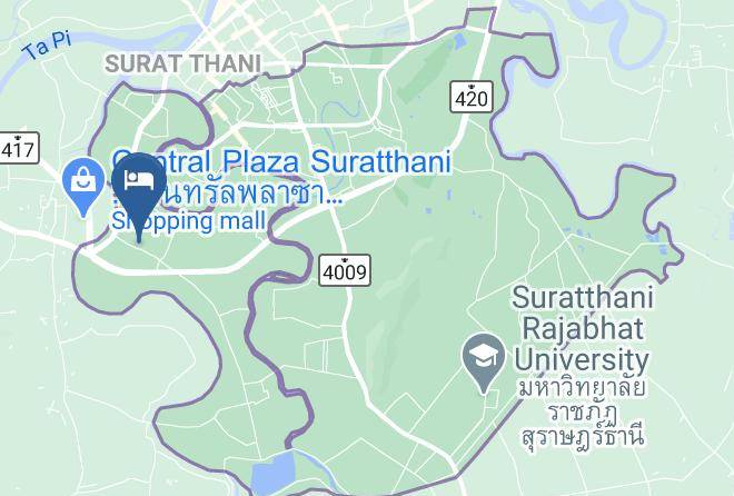 Amphoe Mueang Surat Thani - Palm Garden Hotel Maps