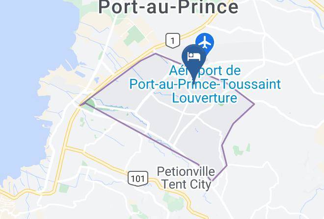 Port Au Prince - Palm Inn Hotel Maps