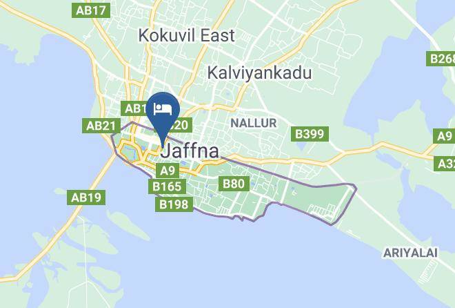 Jaffna - Palm Leaves Hotel Maps