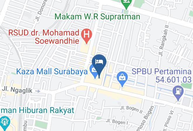 Kota Surabaya - Palm Park Hotel & Convention Surabaya Maps