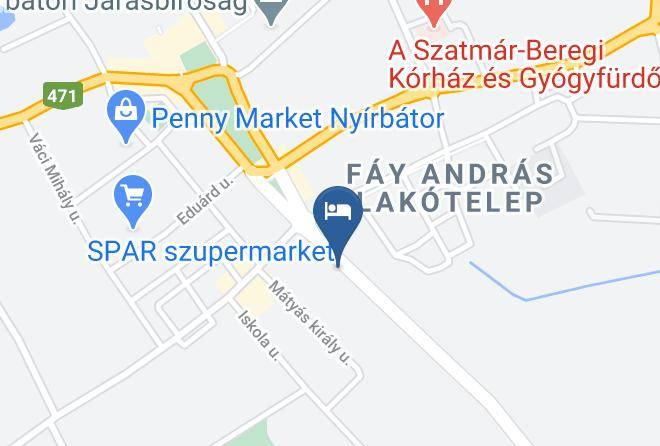 Nyirbator - Palm Spa Hotel Maps