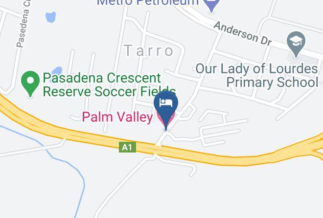 Newcastle - Palm Valley Motel Maps