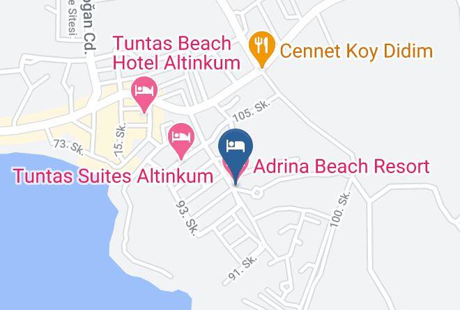 Didim - Adrina Beach Resort Hotel Maps