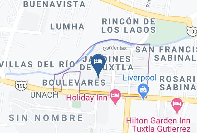Tuxtla Gutierrez - Palmareca Inn Suites Studios Siempre Amables Maps
