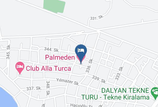 Ortaca - Palmeden Hotel Maps