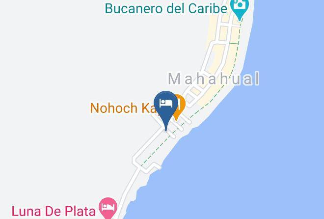 Othon P Blanco - Palmeras De Mahahual Cabanas Maps