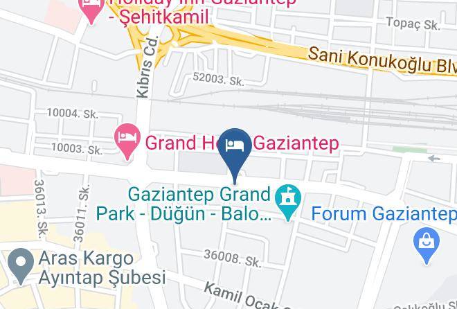 Sehitkamil - Palmiye Hotel Maps