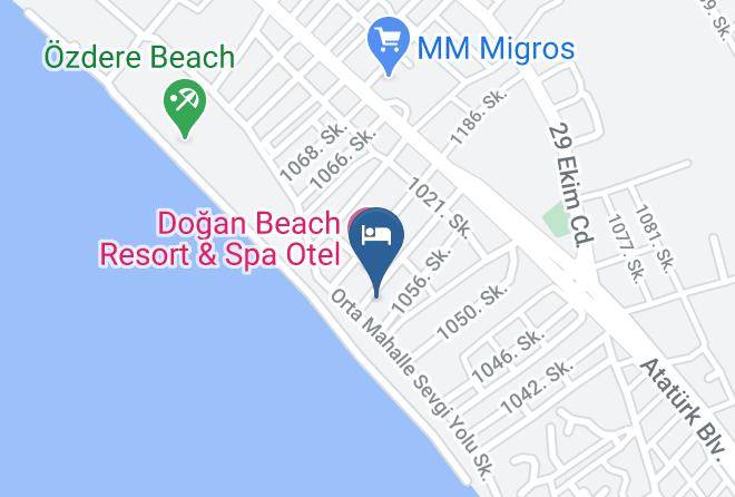 Menderes - Palmiye Hotel Maps
