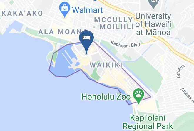 Honolulu - Aqua Palms Waikiki Maps