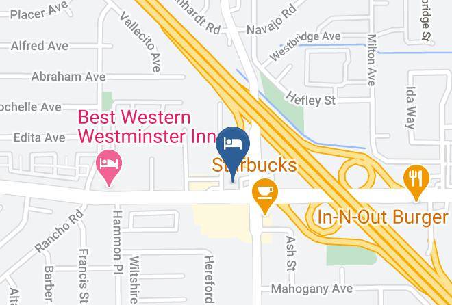 Palms Courtyard Inn Map