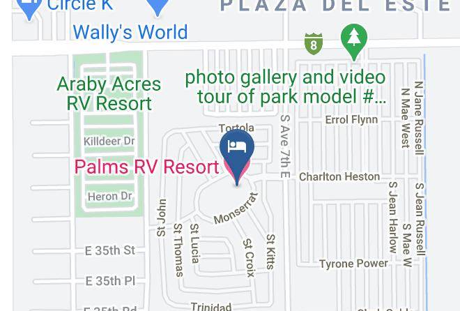 Yuma - Palms Rv Resort Maps