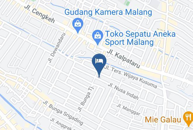 Kota Malang - Palmview Homestay Griya Nusa Indah Malang Maps