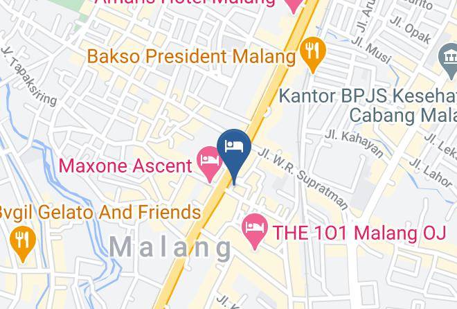 Kota Malang - Palmyra Homestay Maps