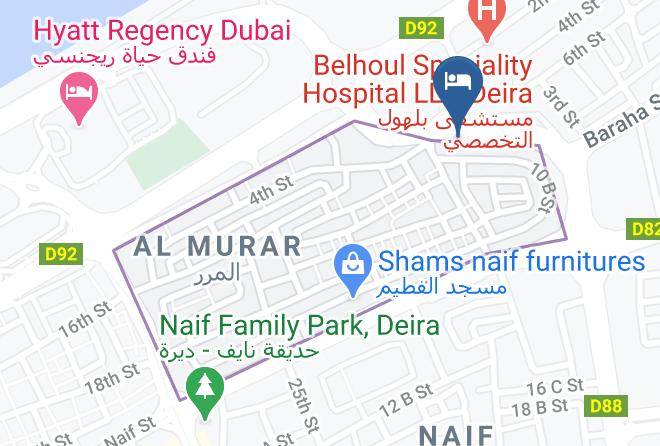 Dubai - Paloma Blanca Hotel Apratments Maps