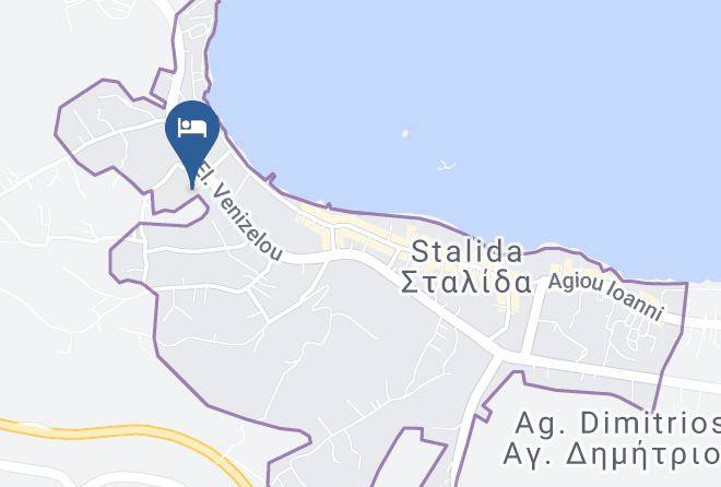 Iraklion - Paloma Garden & Corina Hotel Maps