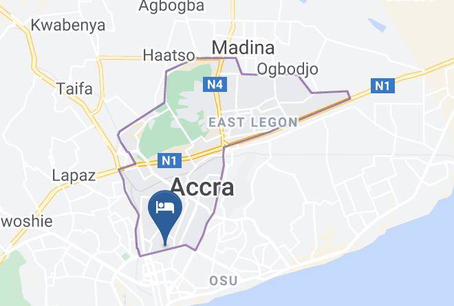 Accra - Paloma Hotel Ring Road Central Maps