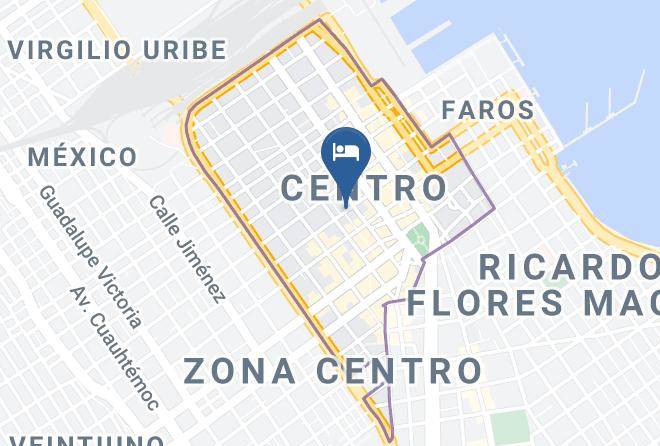 Veracruz Veracruz Centro - Paloma Hotel Maps