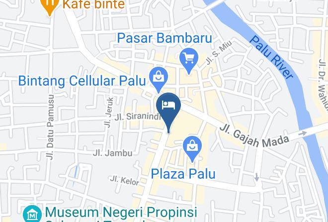 Palu City Hotel Map