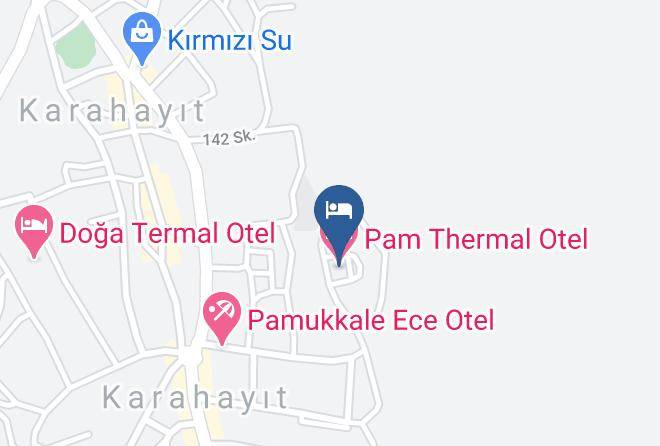 Pam Thermal Otel Map - Denizli - Pamukkale