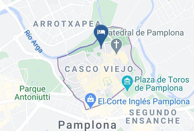 Navarra - Pamplona Catedral Hotel Maps