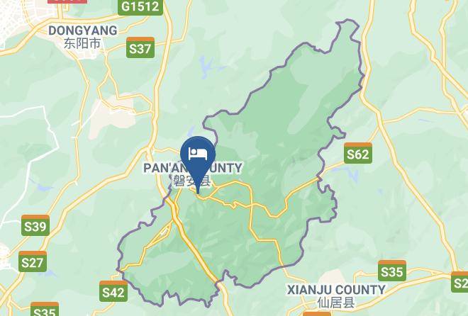 Jinhua - Pan'an Dapanshan Hot Spring Resort Maps