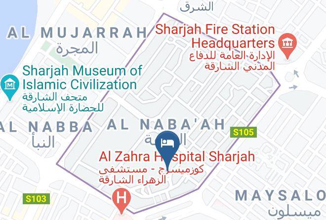 Sharjah City - Pan Emirates Hotel Maps
