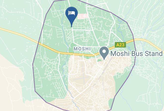 Moshi Urban - Panama Garden Resort Tanzania Maps