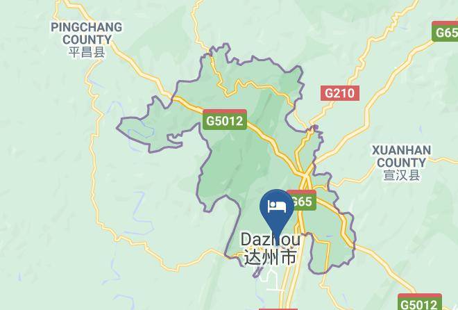 Panda Prince Hotel Dazhou Map