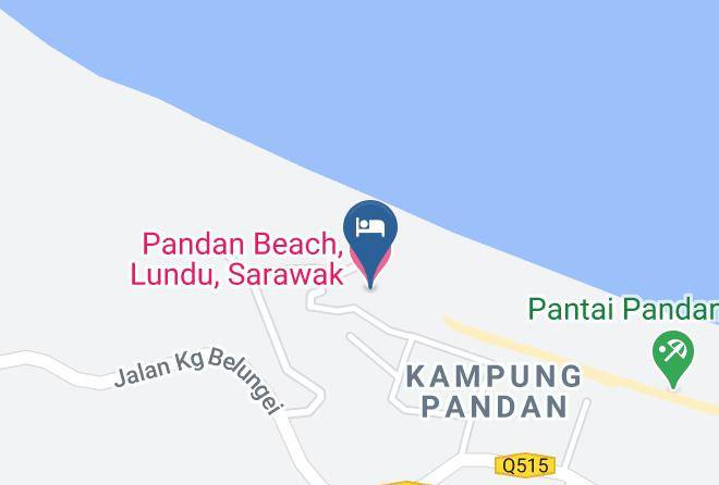 Bahagian Kuching - Pandan Beach Lundu Sarawak Maps