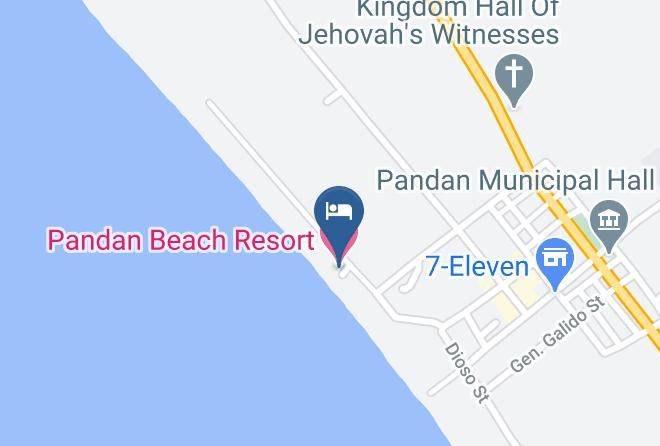 Antique - Pandan Beach Resort Maps