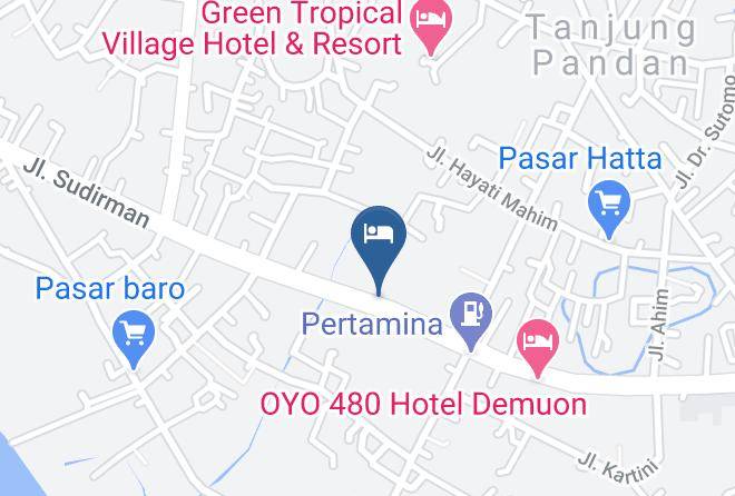 Belitung Regency - Pandan Makmur Inn Maps
