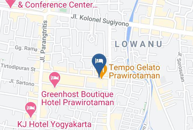 Kota Yogyakarta - Pandanaran Prawirotaman Yogyakarta Maps
