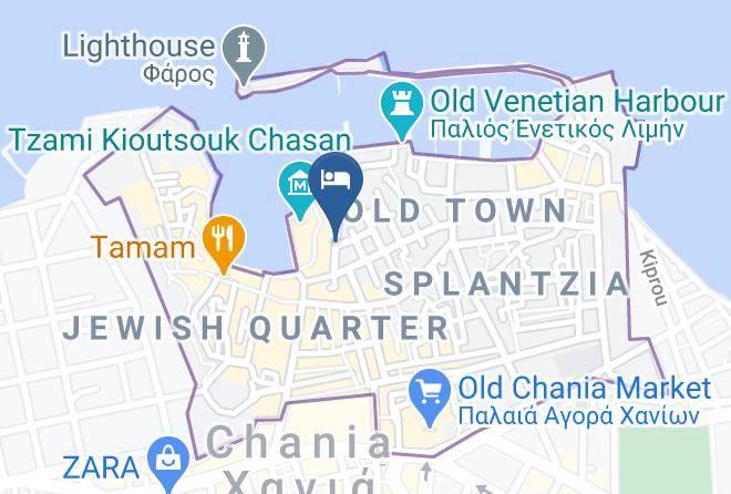 Khania - Pandora Suites Hotel Maps