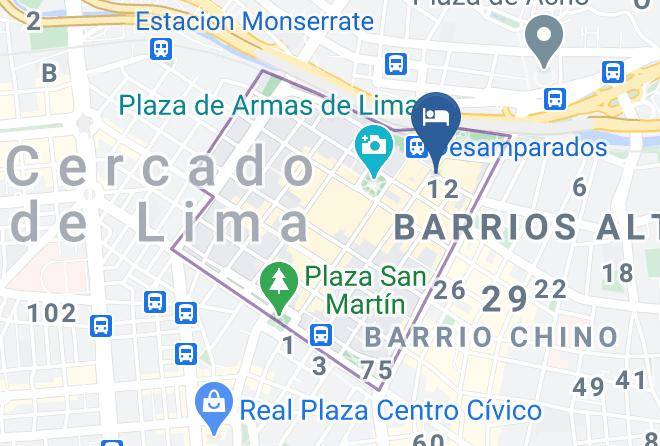 Lima - Pangea Hotel Maps