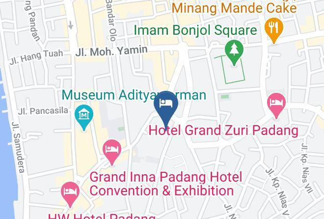 Kota Padang - Pangeran City Hotel Maps