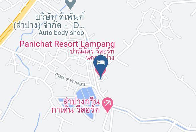 Amphoe Mueang Lampang - Panichat Resort Lampang Maps