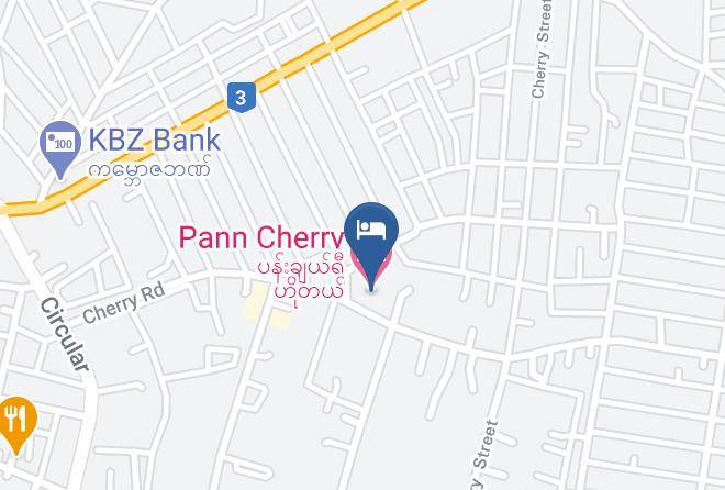 Pyinoolwin - Pann Cherry Hotel Maps