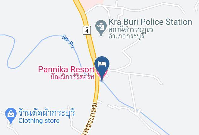 Amphoe Kra Buri - Pannika Resort Maps
