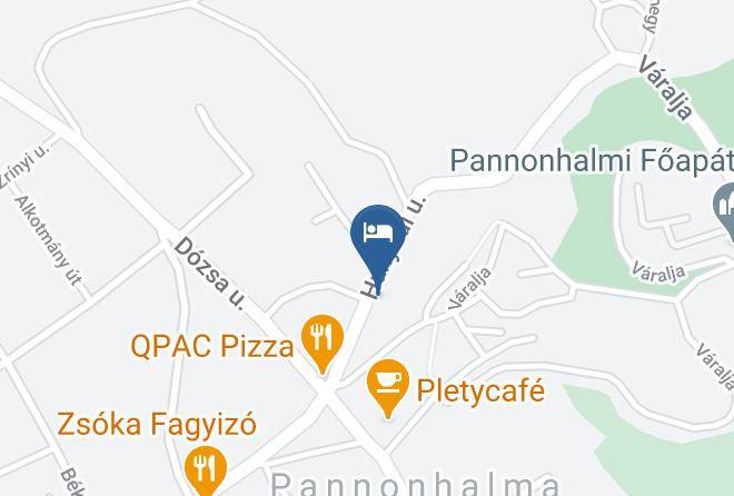 Pannonhalma - Pannon Hotel Pension Restaurant Maps