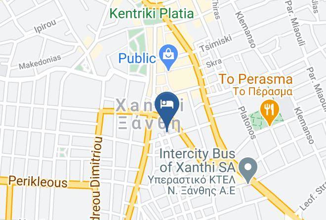 Xanthi - Panorama Center Maps