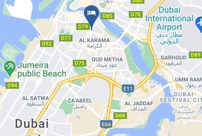 Dubai - Panorama Grande Hotel Dubai Maps