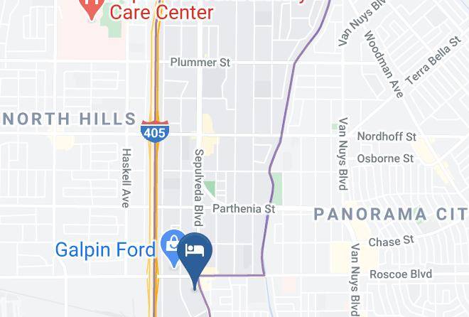 Los Angeles - Panorama Motel Maps