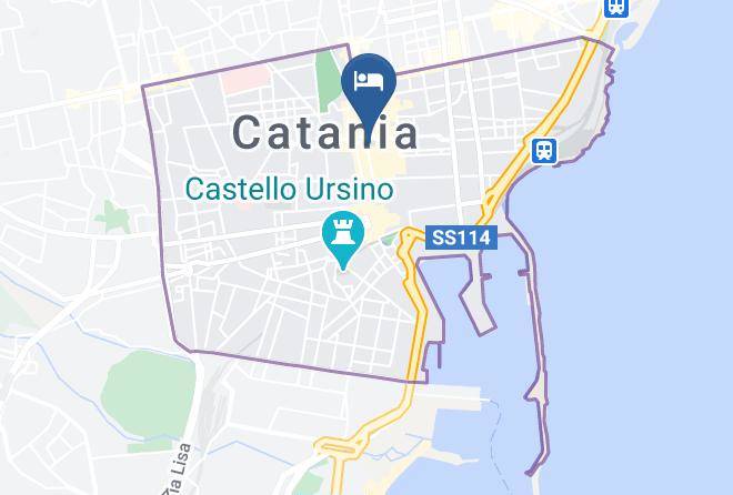 Catania - Panoramic Historical Centre Maps