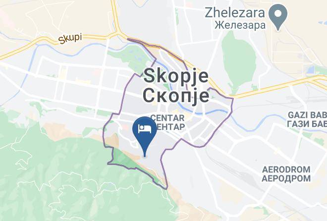 Skopje - Panoramika Design & Spa Maps