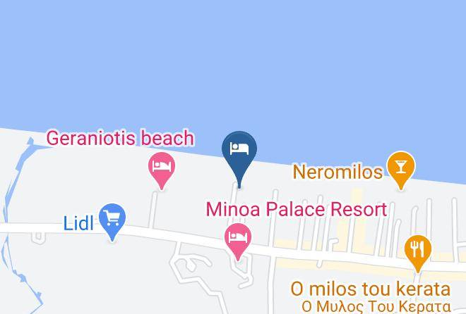 Panos Beach Hotel Map