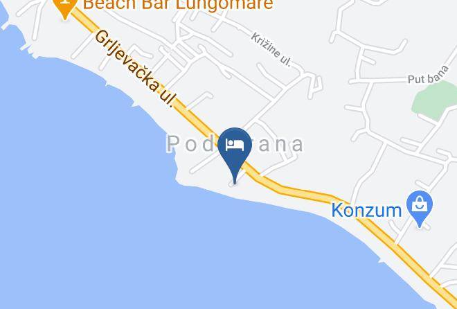 Podstrana - Pansion Amigos Maps