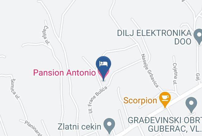 Slavonski Brod - Pansion Antonio Maps