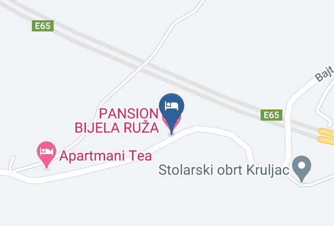 Ravna Gora - Pansion Bijela Ruza Maps